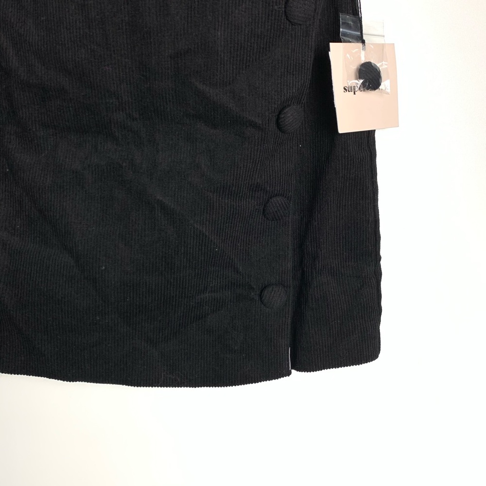 NWT superdown Dylan Corduroy Mini Skirt in Black - Picture 6 of 9
